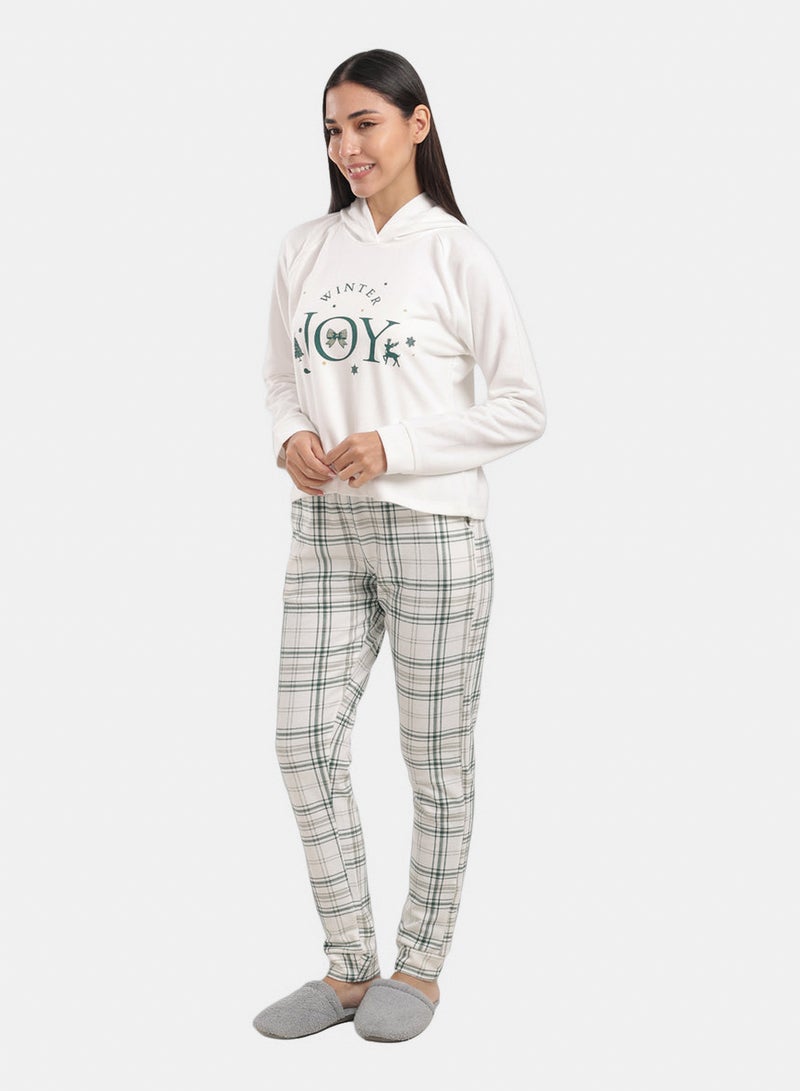 Carina Hooded Neck Pyjama Set - Image 1